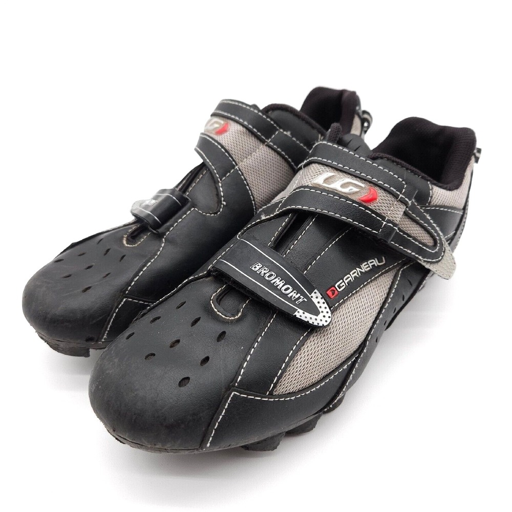 Louis Garneau Men 7.5 Black Cycling Shoes Bromont MTB SPD Mountain Biking HRS-80